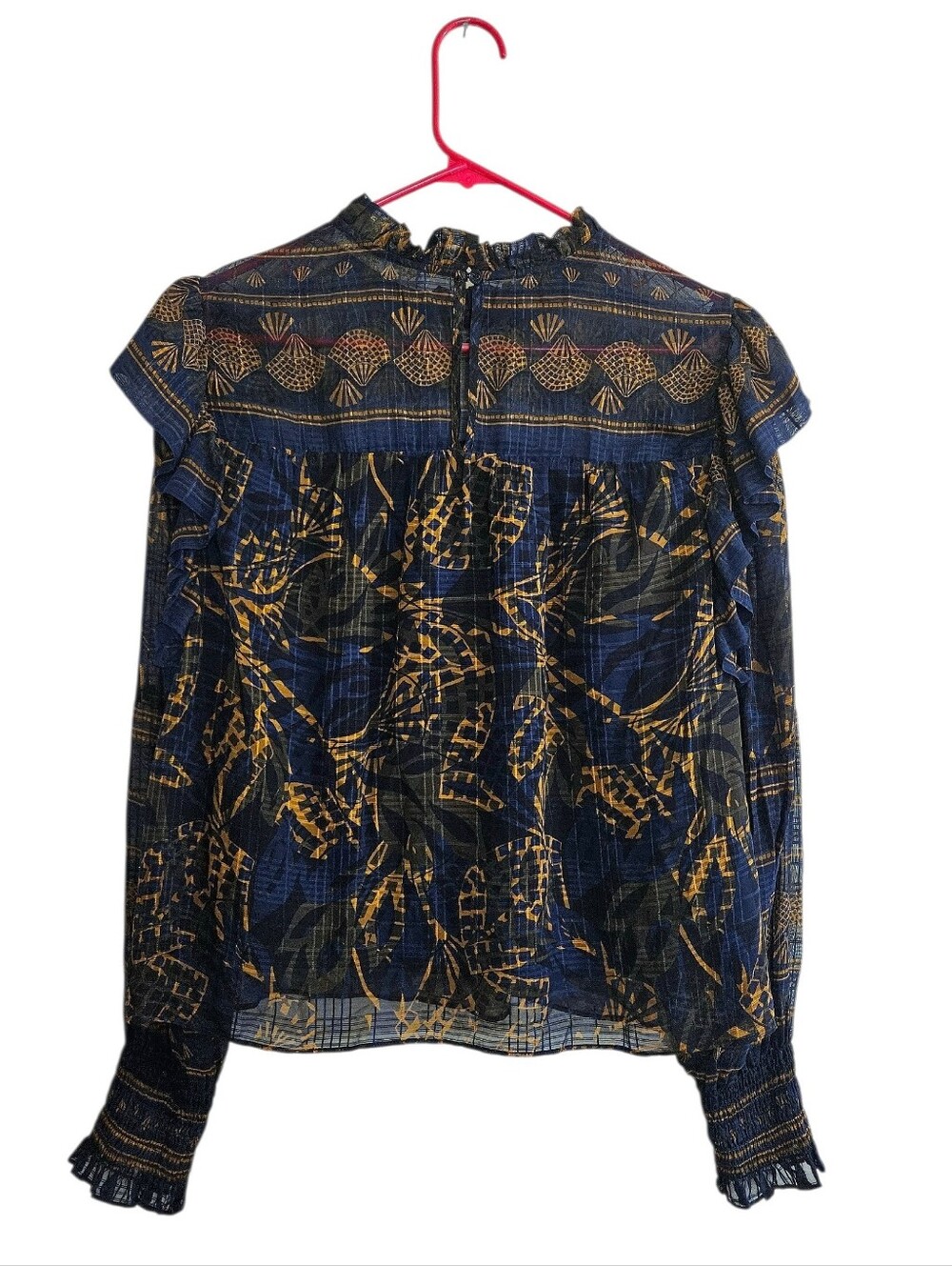 Marie Oliver Daphne Blouse In Midnight Leaf - Picture 6 of 8